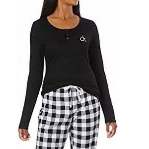 🩶 Calvin Klein Black Pajama Top M